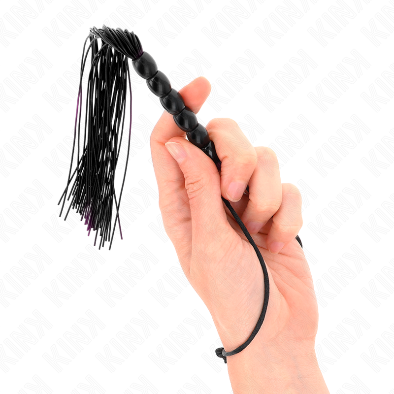 Frusta BDSM in Silicone Kink — 6 Perline, 26 cm