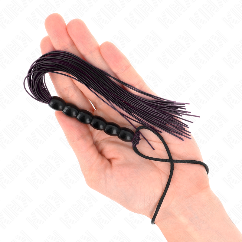 Frusta BDSM in Silicone Kink — 6 Perline, 26 cm