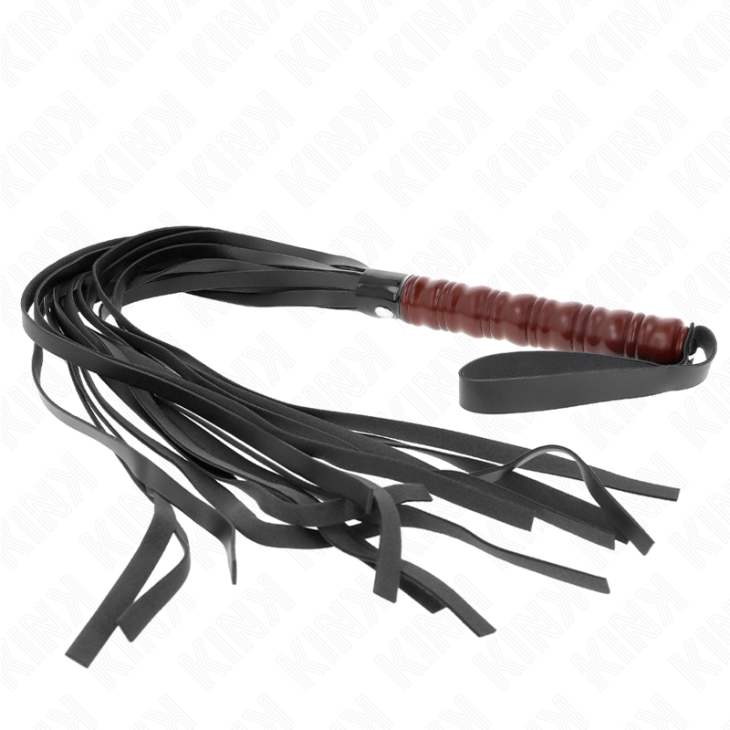 Frusta Bondage BDSM Kink Impact — Manico in Mogano 53 cm