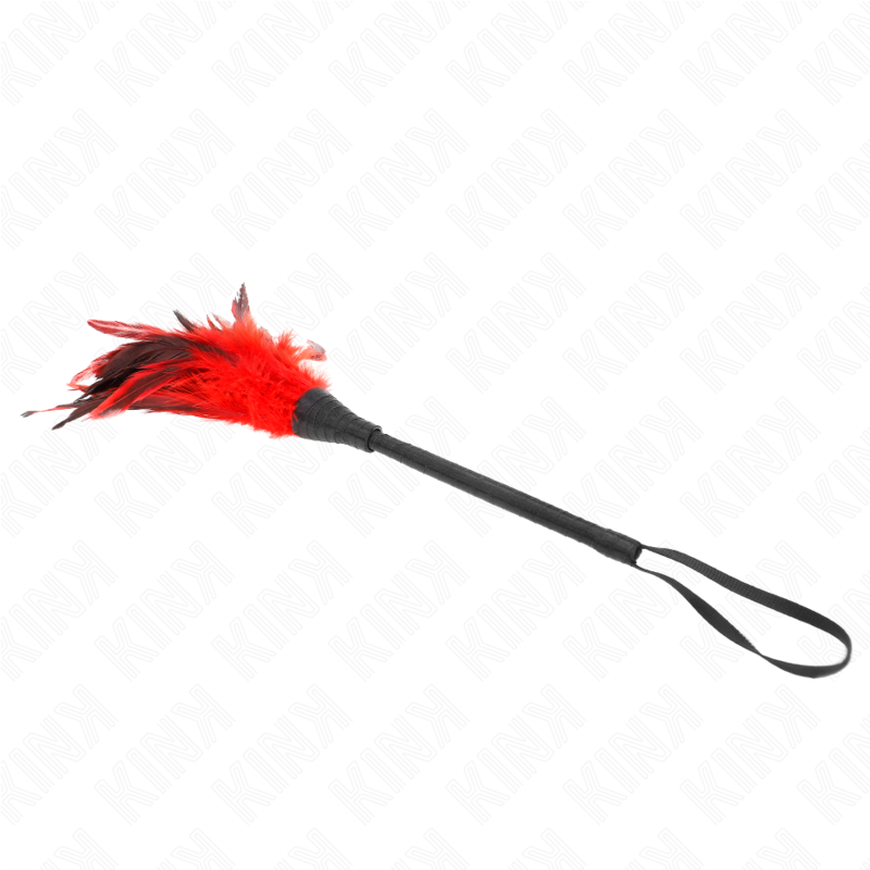 Frusta con Piume BDSM Kink — Forma Corno, 36 cm