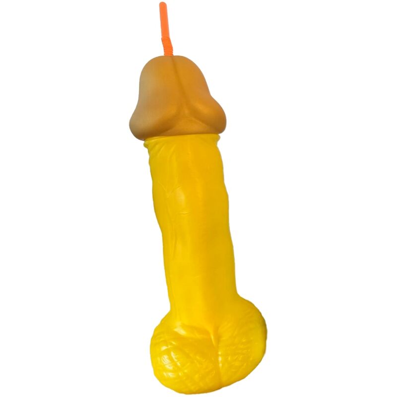 Bicchiere a Forma di Pene Diablo Picante — Plastica, 500 ml