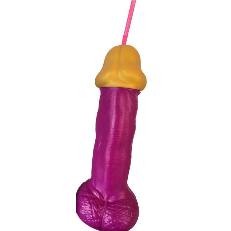 Bicchiere a Forma di Pene Diablo Picante — Plastica 500 ml