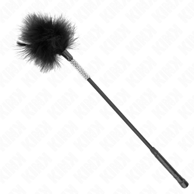 Piuma Solletico BDSM Kink — Manico con Strass, 50 cm