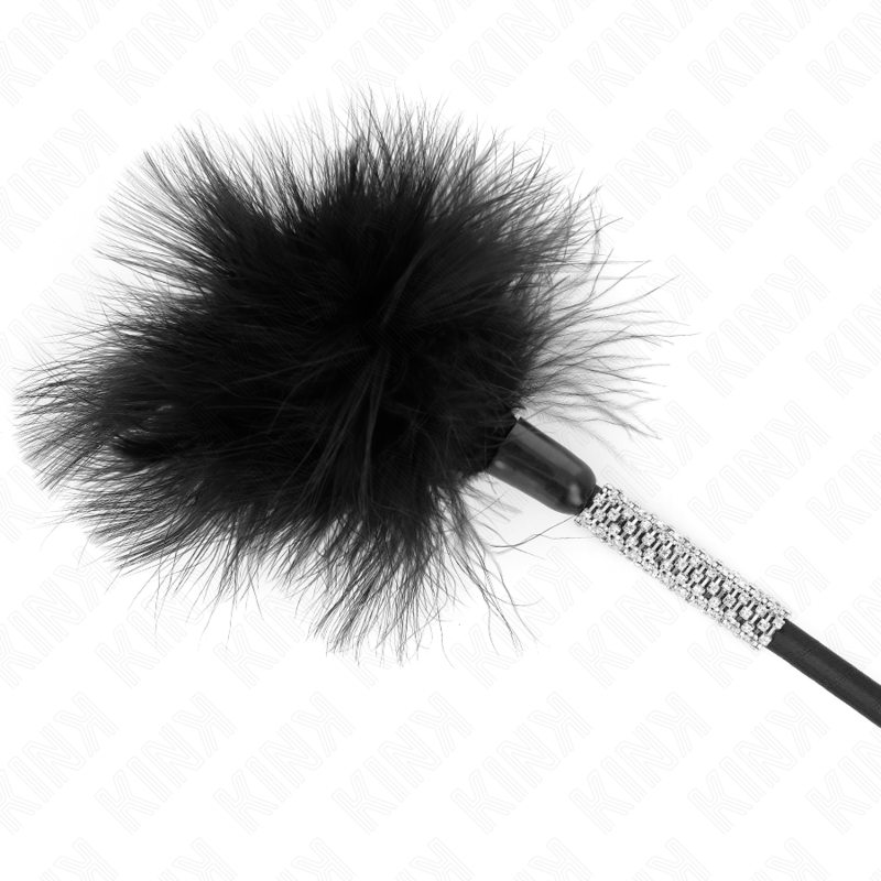 Piuma Solletico BDSM Kink — Manico con Strass, 50 cm