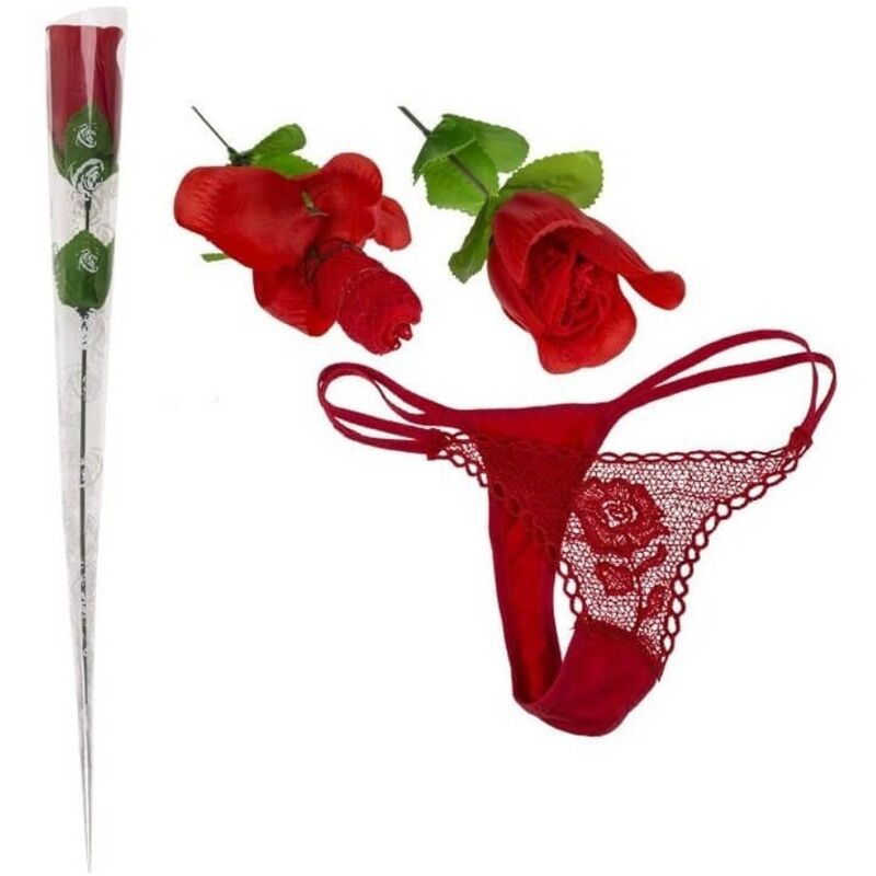 Perizoma a Forma di Rosa Diablo Picante — Idea Regalo Erotica