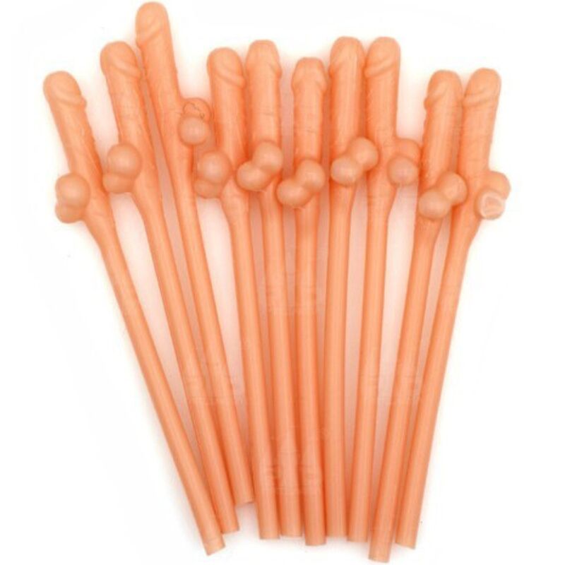 Cannucce a Forma di Pene Diablo Picante — 10 Pezzi