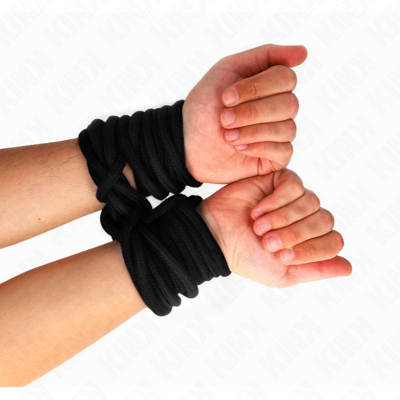 Corda Bondage in Cotone Kink Rope Arts — 10 m, Nera