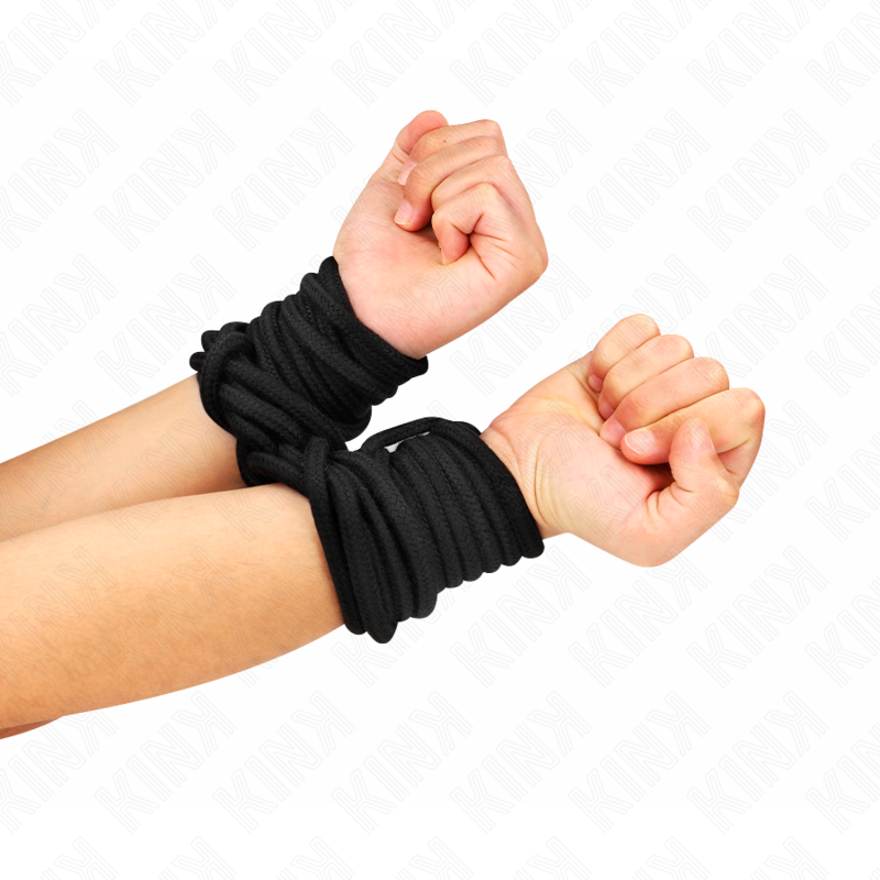 Corda Bondage in Cotone Kink Rope Arts — 10 m, Nera