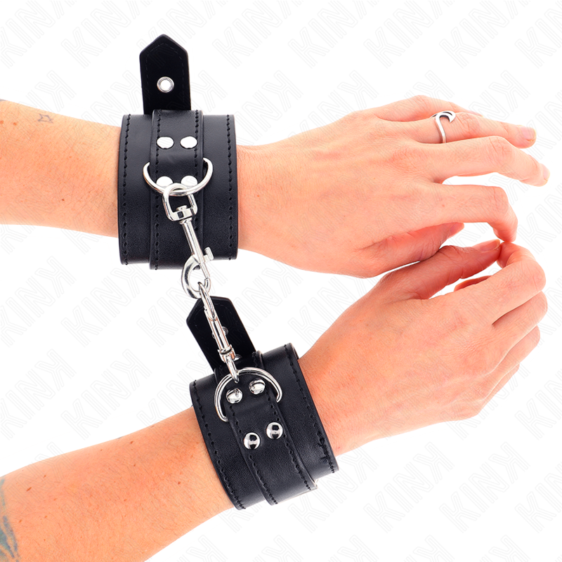 Manette BDSM con Borchie Kink Wrist Restraint — 35 cm