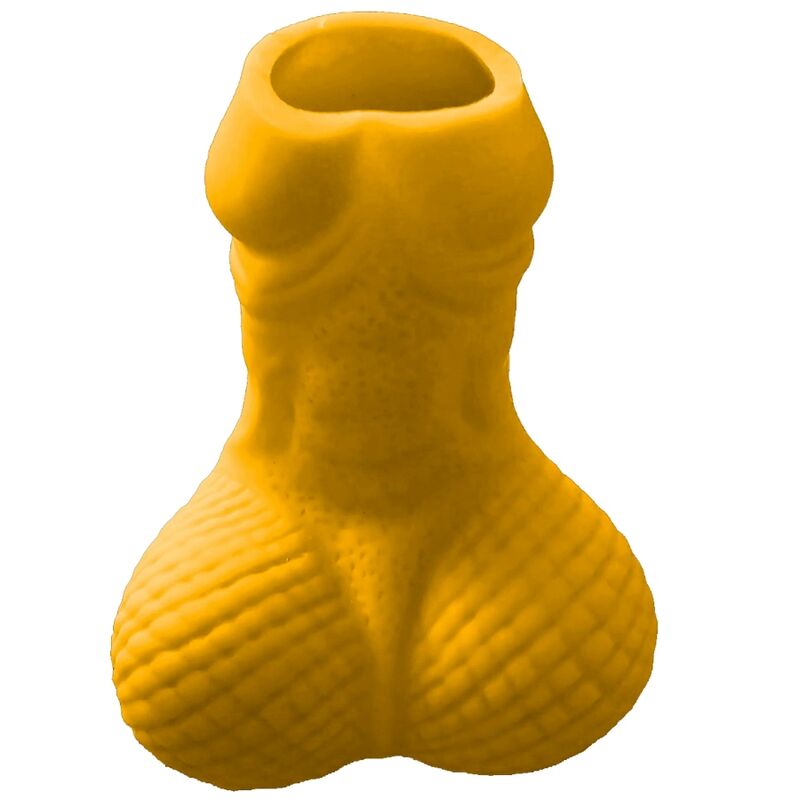 Bicchiere Shot a Forma di Pene Diablo Picante — Giallo