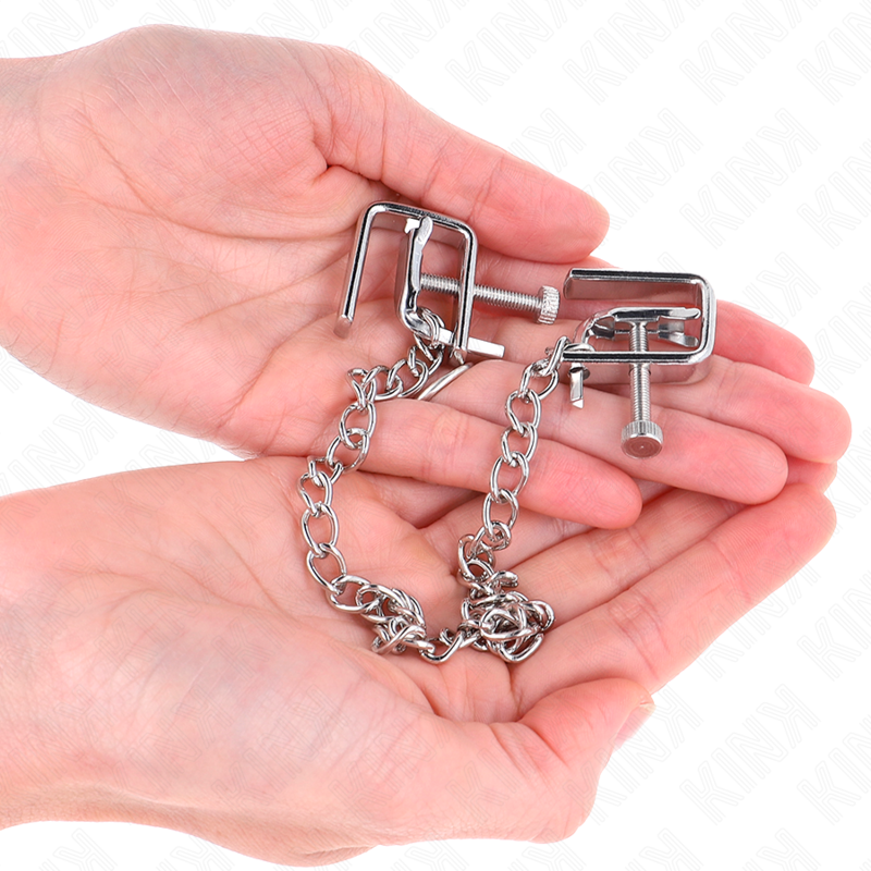 Pinze per Capezzoli a Catena BDSM Kink Nipple Grip — 30 cm