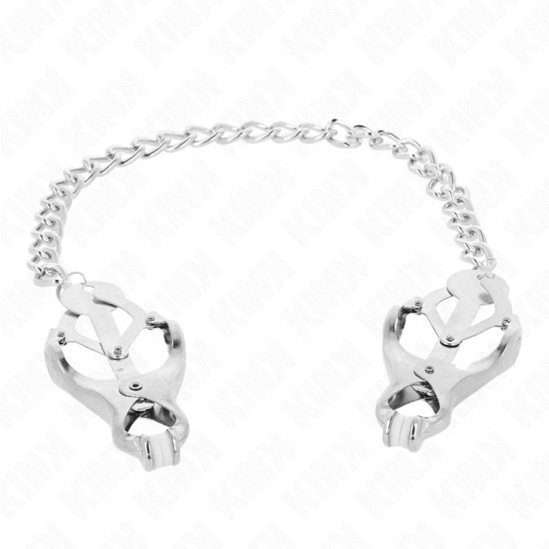 Pinze Capezzoli BDSM Kink Nipple Grip — Catena Trifoglio 30 cm