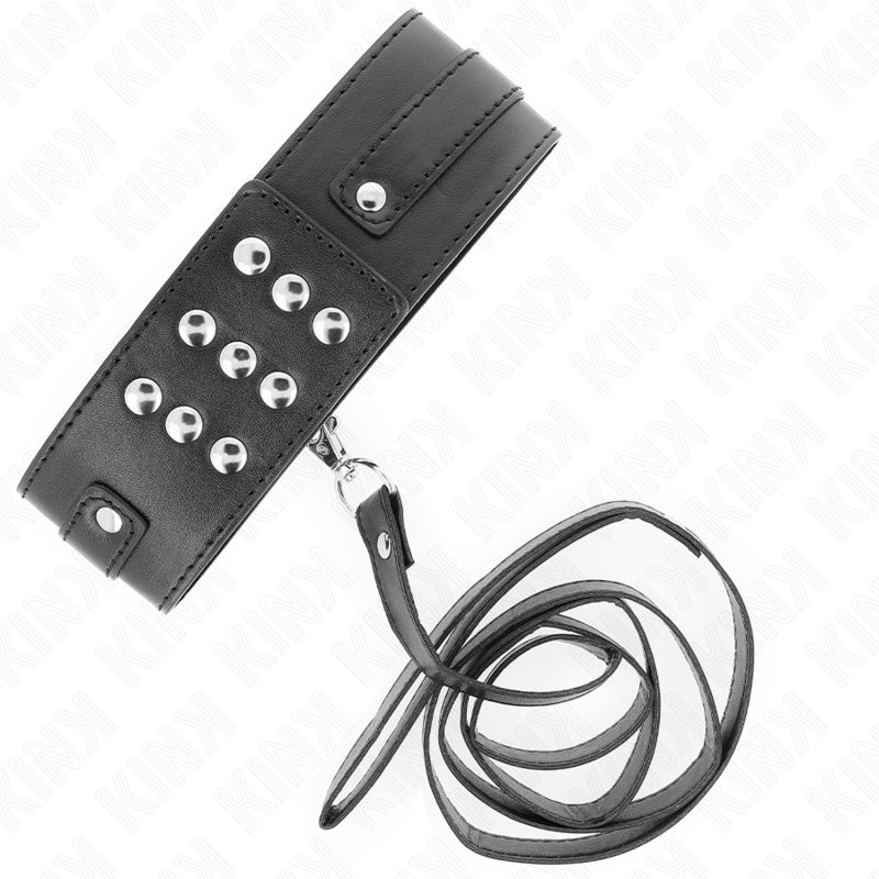 Collare BDSM con Cintura Kink — Regolabile, 116 cm
