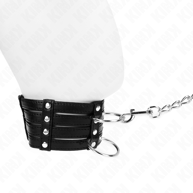 Collare BDSM con Cintura Kink — Regolabile, Stile Sub