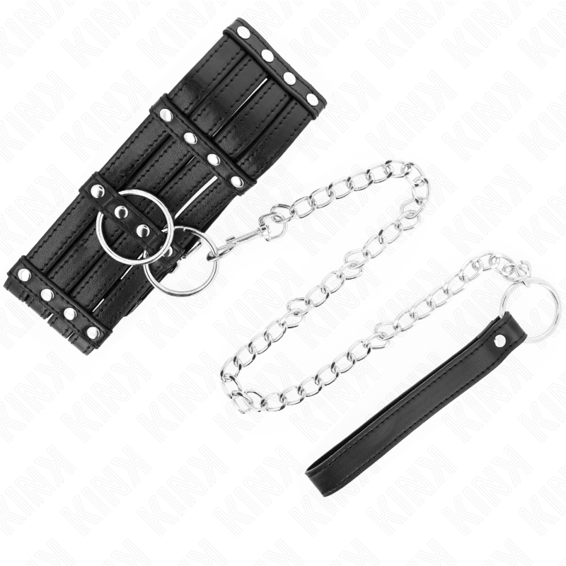 Collare BDSM con Cintura Kink — Regolabile, Stile Sub