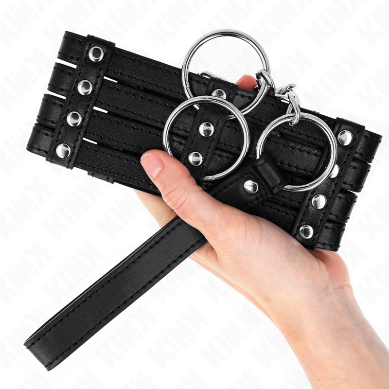 Collare BDSM con Cintura Kink — Regolabile, Stile Sub