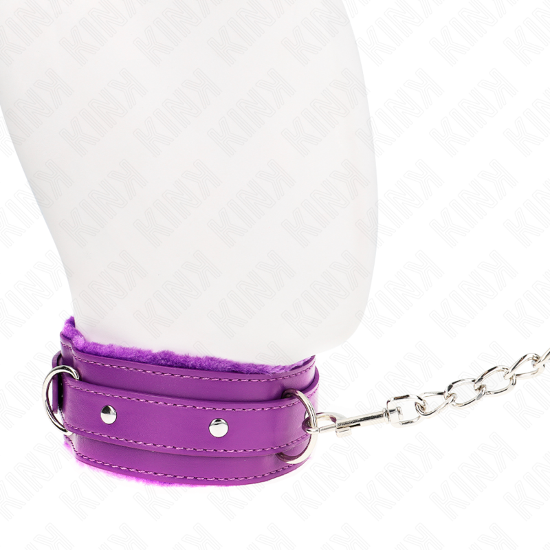 Collare BDSM con Guinzaglio Kink — Regolabile, Viola