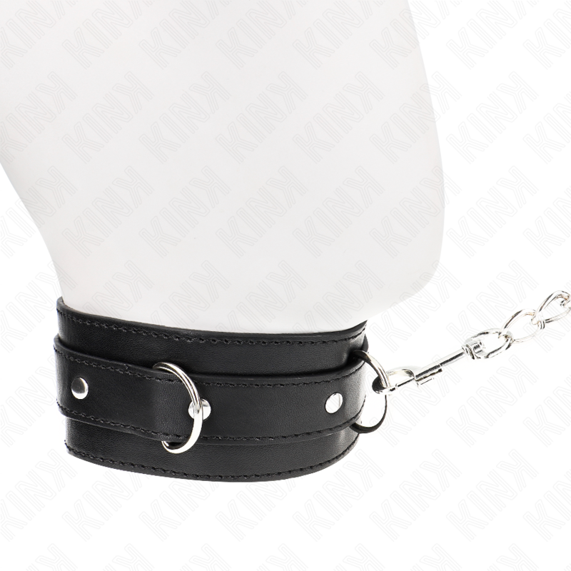 Collare BDSM con Cintura Kink — Nero, 65 cm