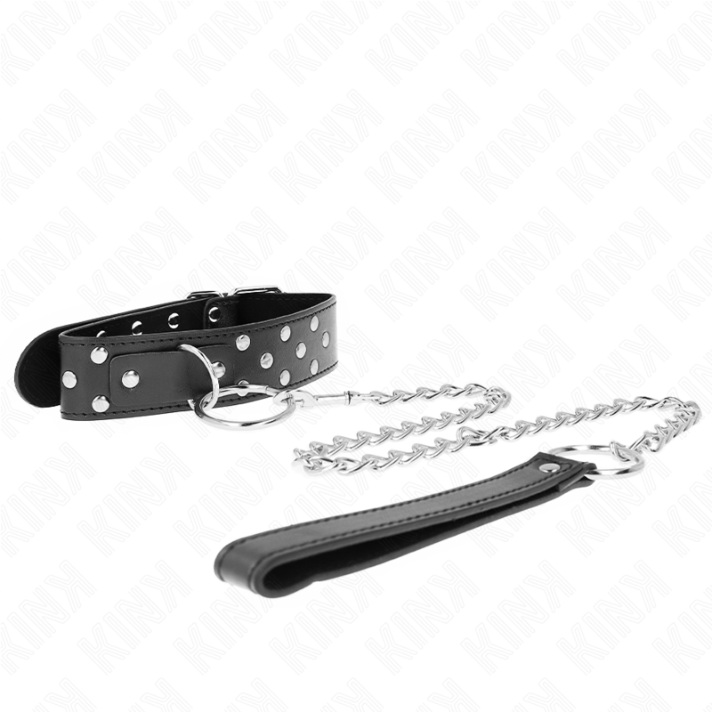 Collare BDSM con Cintura Kink — Regolabile, Nero