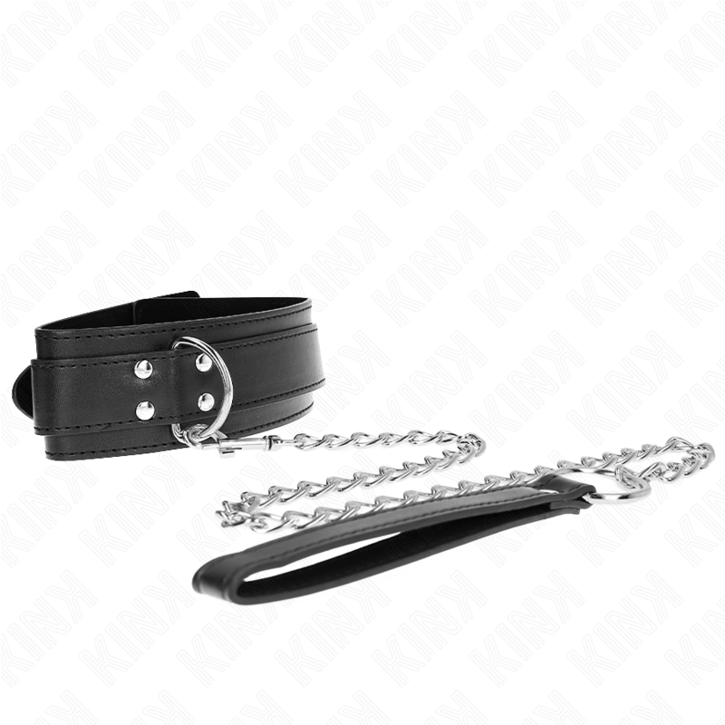 Collare BDSM Regolabile Kink — Fibbie Argento, 33-46 cm