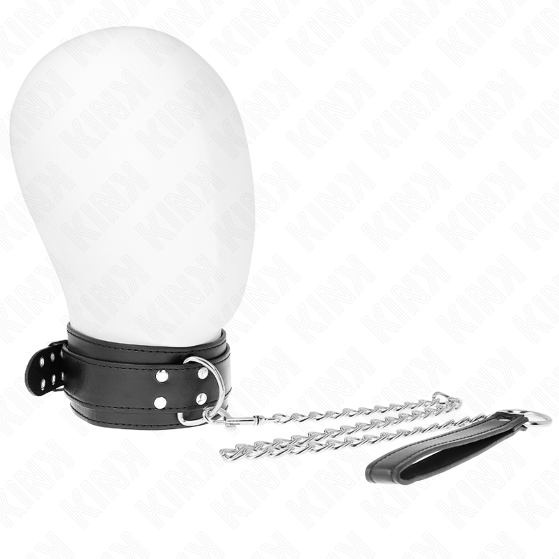 Collare BDSM Regolabile Kink — Fibbie Argento, 33-46 cm