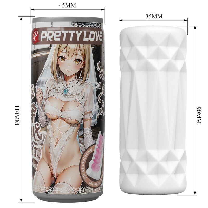 Masturbatore Maschile a Barattolo Pretty Love Can — TPR