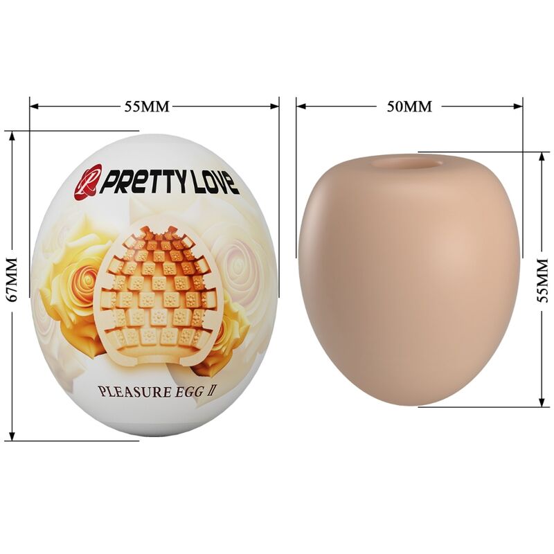 Masturbatore Maschile Uovo Pretty Love BM-009 — Guaina Elastica