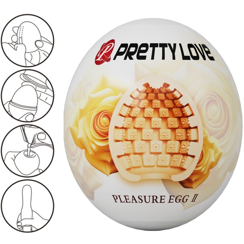 Masturbatore Maschile Uovo Pretty Love BM-009 — Guaina Elastica