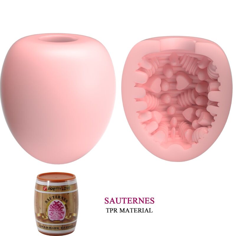Masturbatore Maschile Uovo Pretty Love Rosa 2 — Guaina Morbida