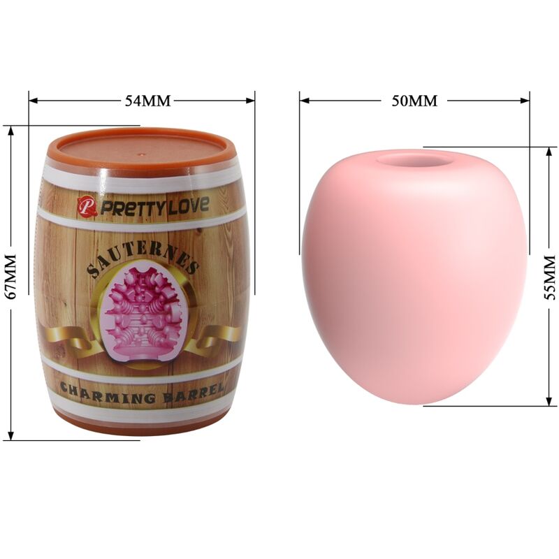 Masturbatore Maschile Uovo Pretty Love Rosa 2 — Guaina Morbida