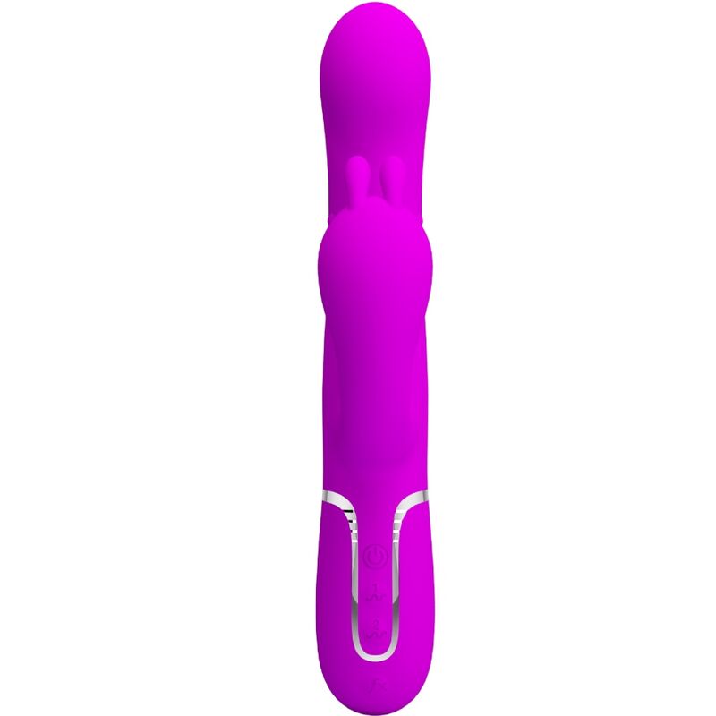 Vibratore Rabbit Triplo Pretty Love Cammy — 4 in 1, Rosa
