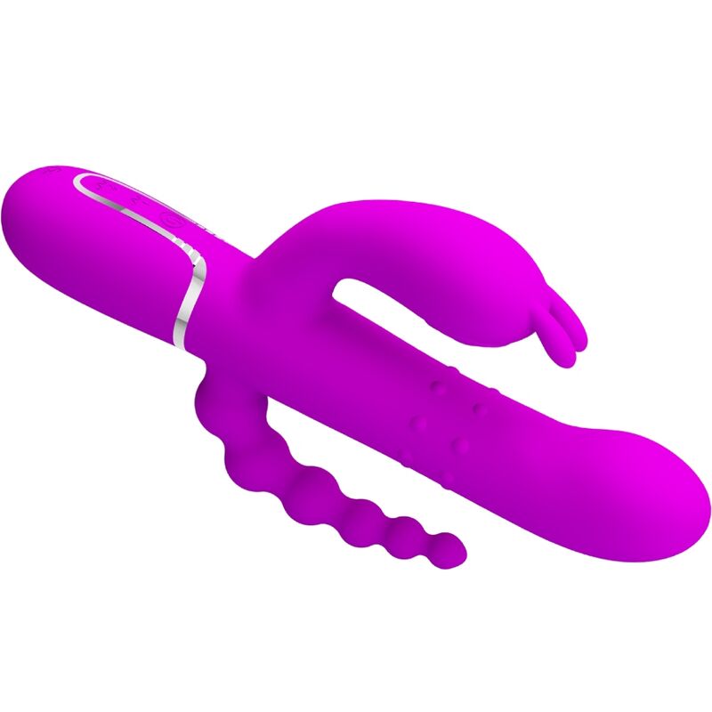 Vibratore Rabbit Triplo Pretty Love Cammy — 4 in 1, Rosa