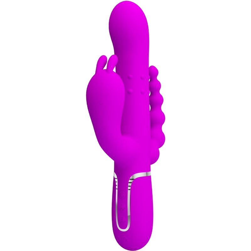Vibratore Rabbit Triplo Pretty Love Cammy — 4 in 1, Rosa