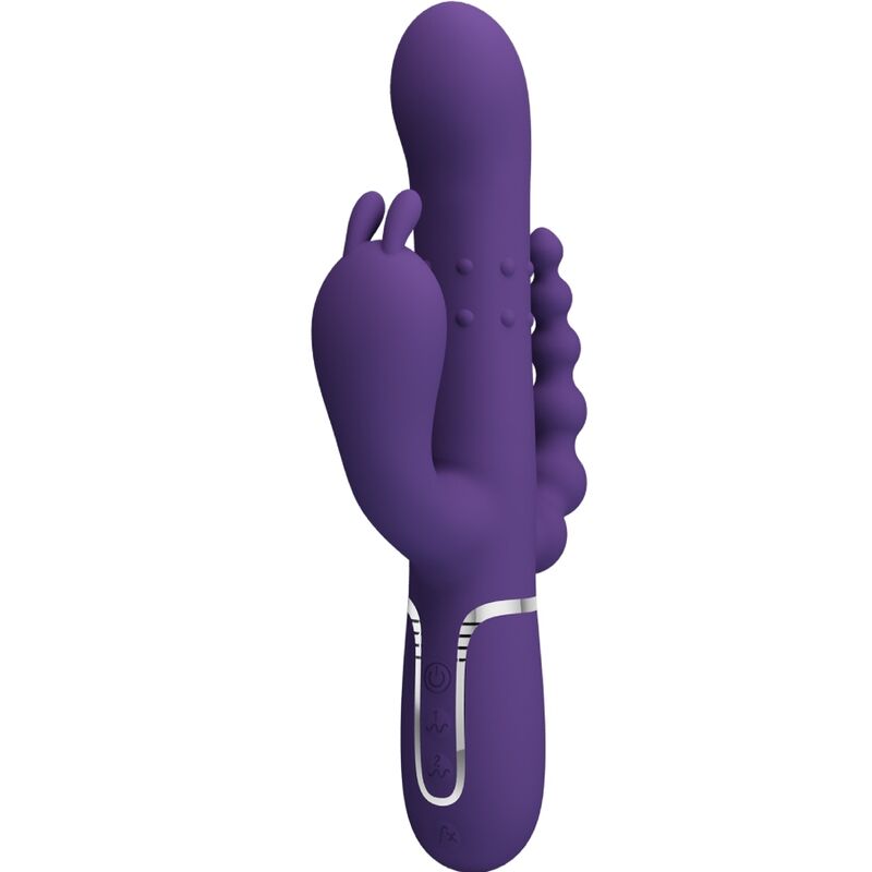 Vibratore Rabbit Triplo Pretty Love Cammy — 4 in 1, Viola