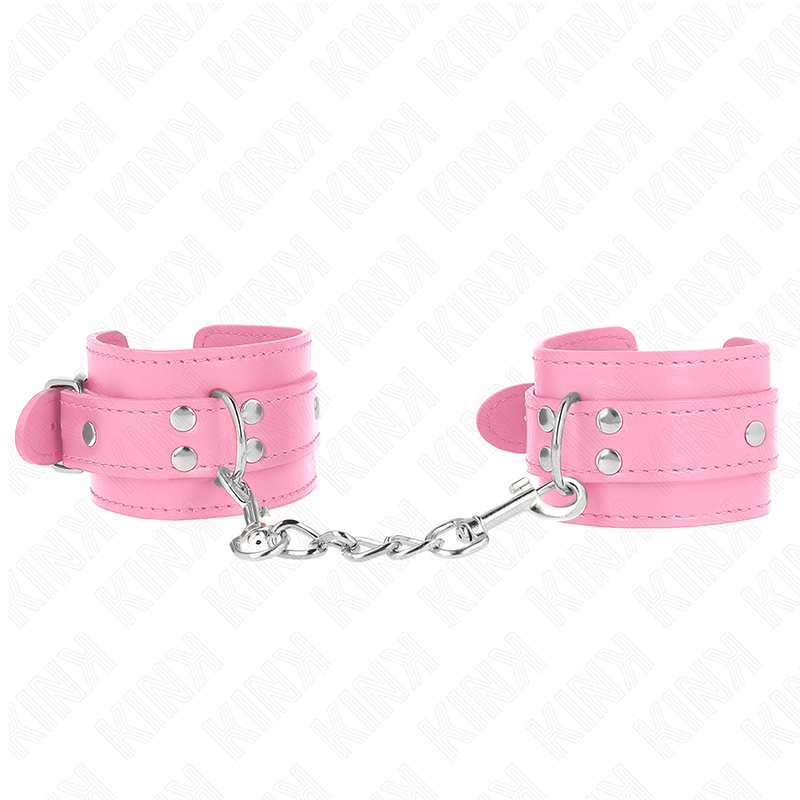 Manette BDSM Regolabili Kink Wrist Restraint — Rosa, 20-23 cm