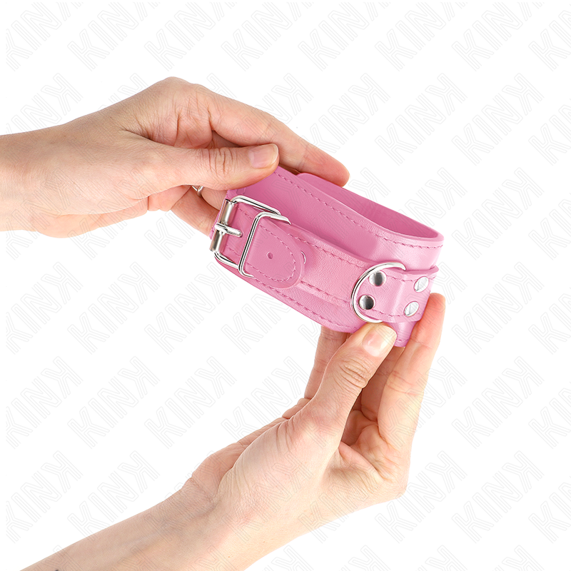Manette BDSM Regolabili Kink Wrist Restraint — Rosa, 20-23 cm