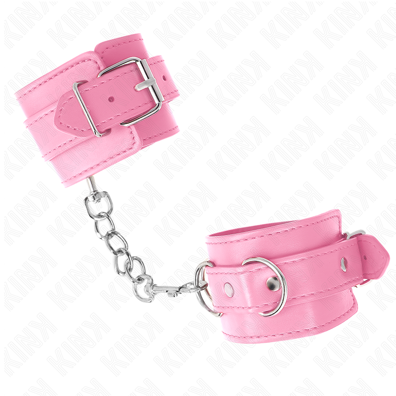 Manette BDSM Regolabili Kink Wrist Restraint — Rosa, 20-23 cm