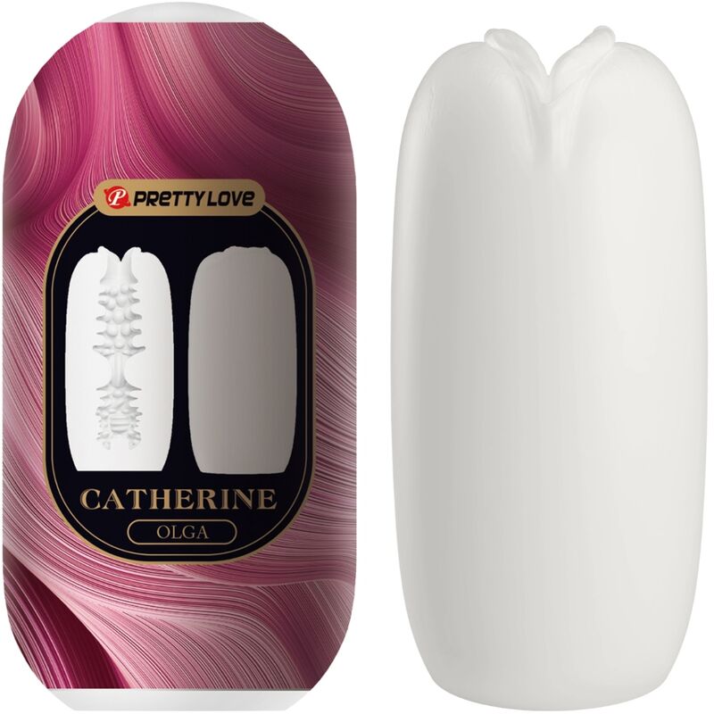 Masturbatore Maschile Pretty Love Olga — Guaina Morbida, Bianco