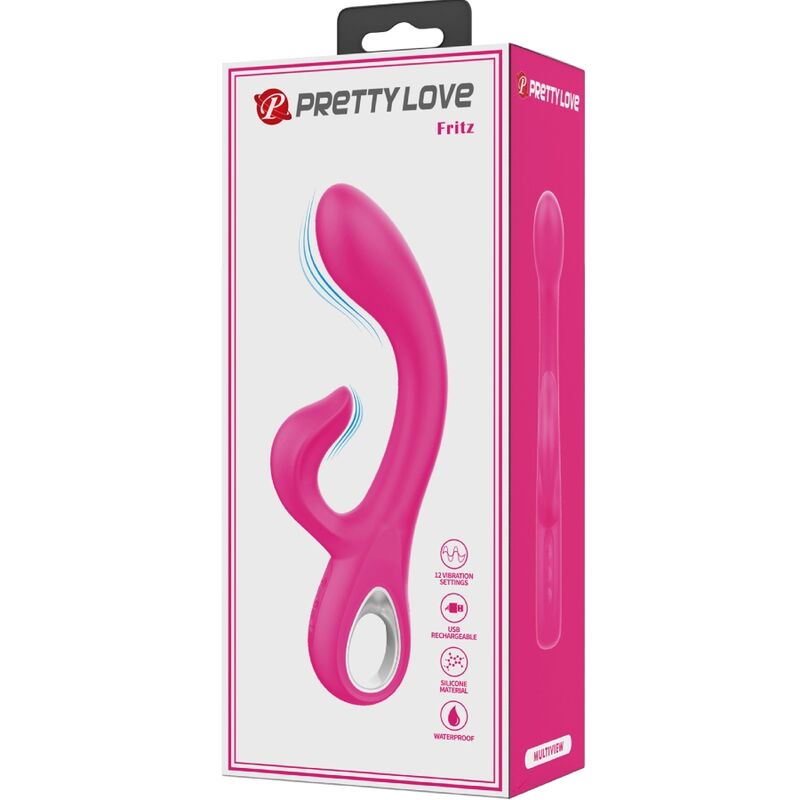 Vibratore Rabbit Pretty Love Fritz — 12 Vibrazioni, Rosa