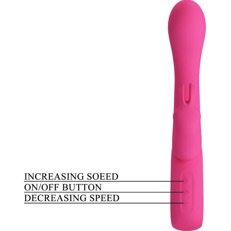 Vibratore Rabbit Punto G e Clitoride Pretty Love Novak — 12 Modalità