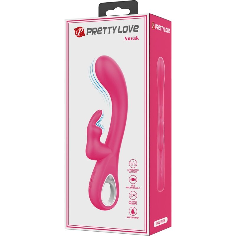 Vibratore Rabbit Punto G e Clitoride Pretty Love Novak — 12 Modalità