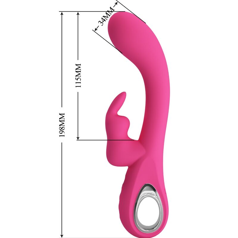 Vibratore Rabbit Punto G e Clitoride Pretty Love Novak — 12 Modalità