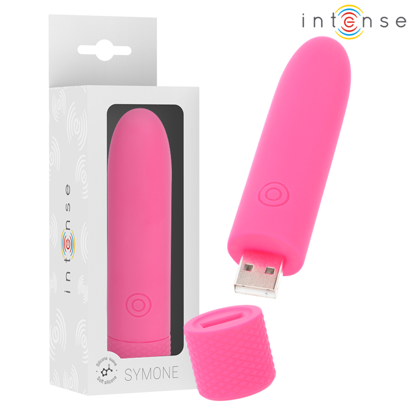 Uovo Vibrante USB Intense Symone — 8 Modalità, 10 cm