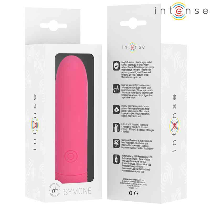 Uovo Vibrante USB Intense Symone — 8 Modalità, 10 cm
