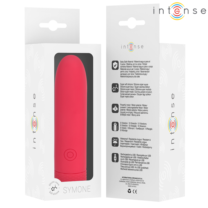 Uovo Vibrante Ricaricabile USB Intense Symone — 8 Modalità
