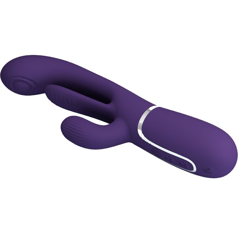 Vibratore Rabbit Triplo Pretty Love Shania — 7 Modalità, Viola
