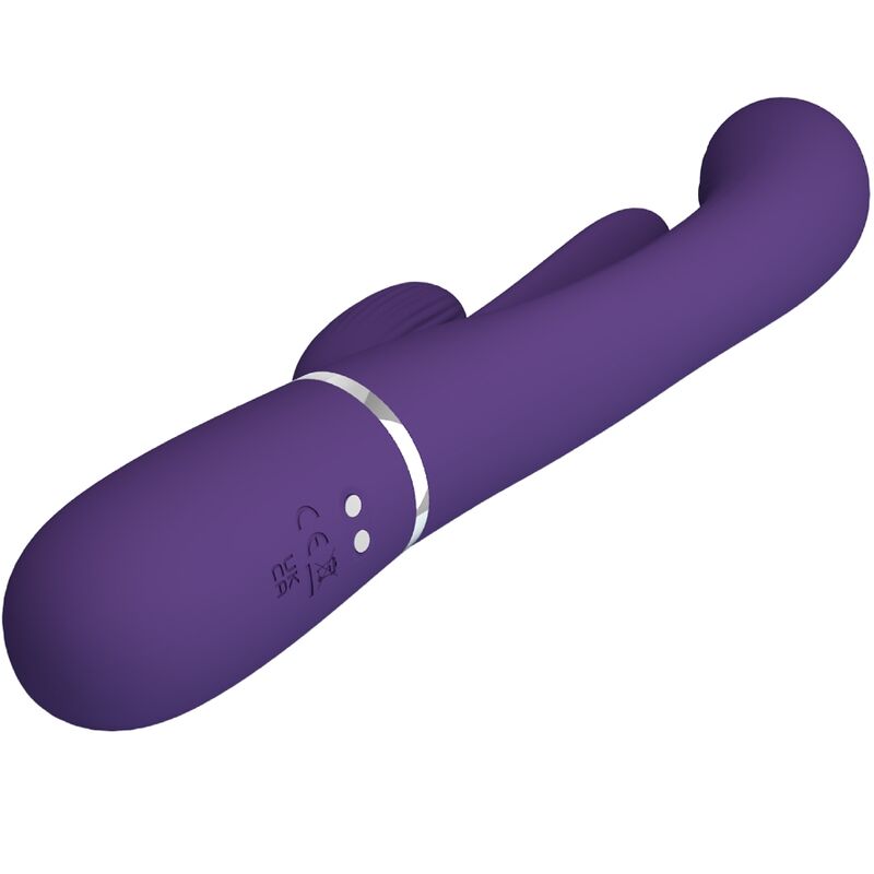 Vibratore Rabbit Triplo Pretty Love Shania — 7 Modalità, Viola
