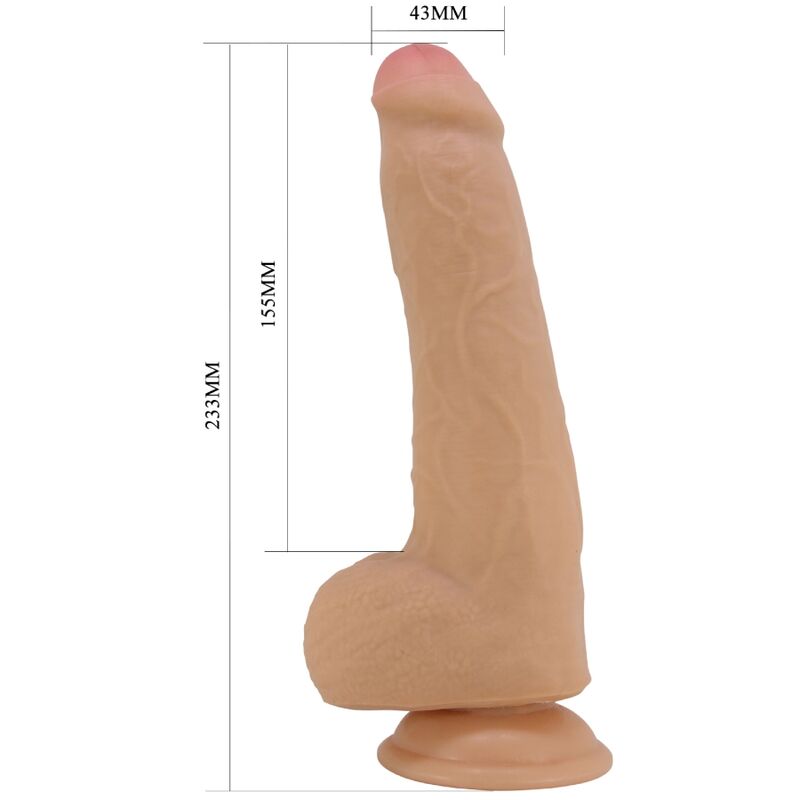 Dildo Realistico con Ventosa Pretty Love Draco — TPR 23 cm