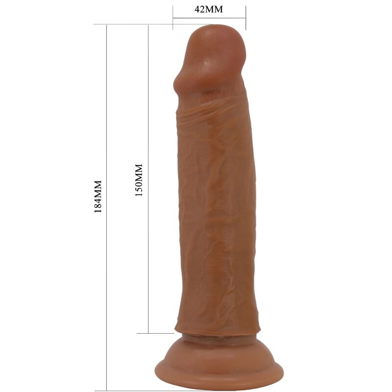 Dildo Realistico con Ventosa Pretty Love Quentin — TPR 18 cm