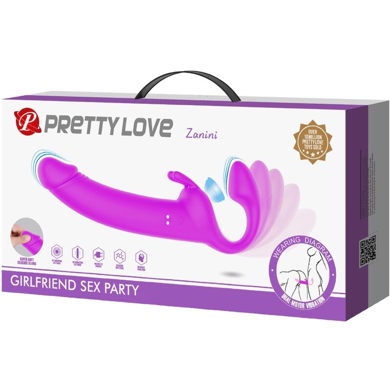 Imbracatura Strapless Vibrante Pretty Love Zanini — 10 Modalità